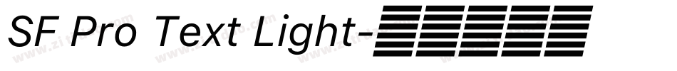 SF Pro Text Light字体转换